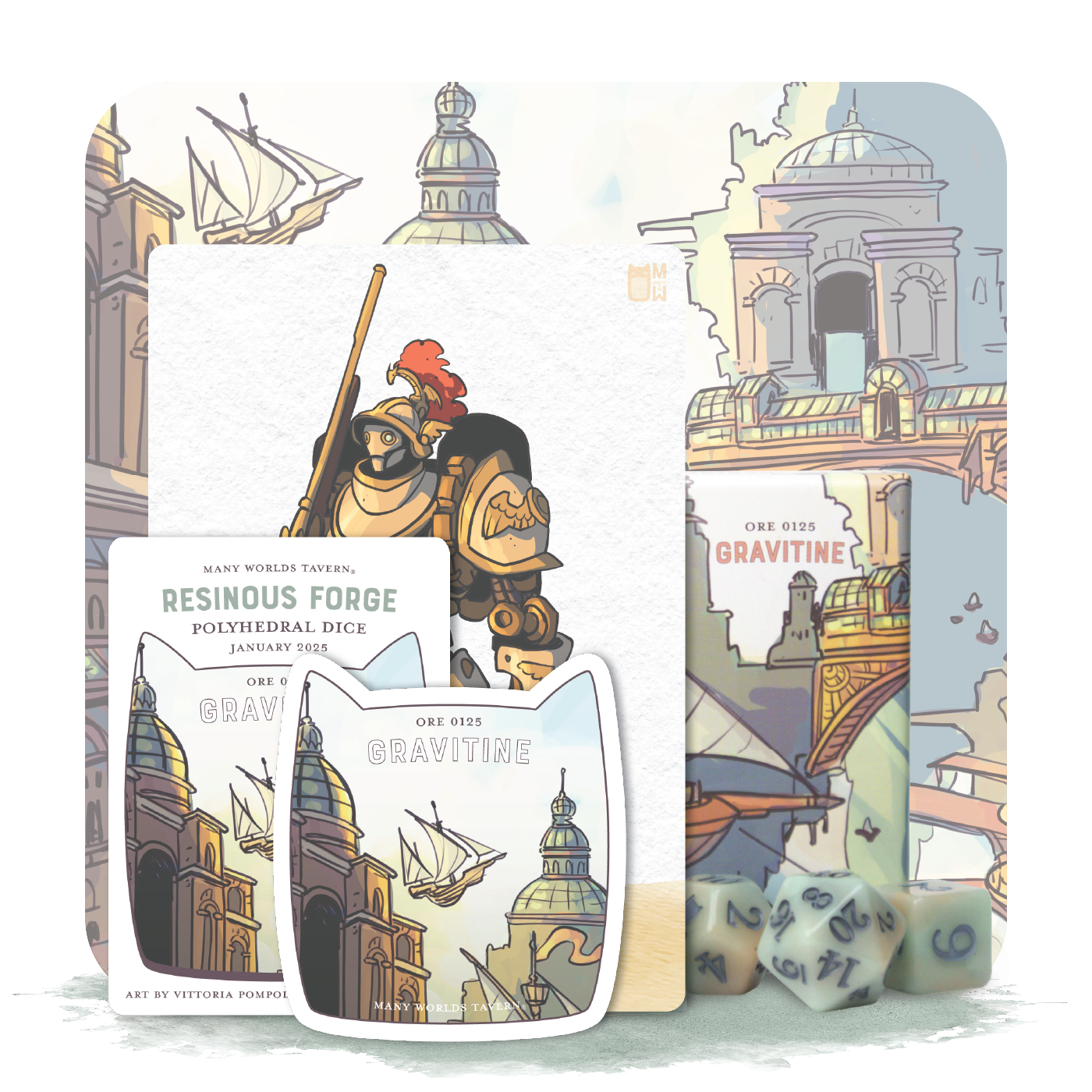 Resinous Forge Dice Set