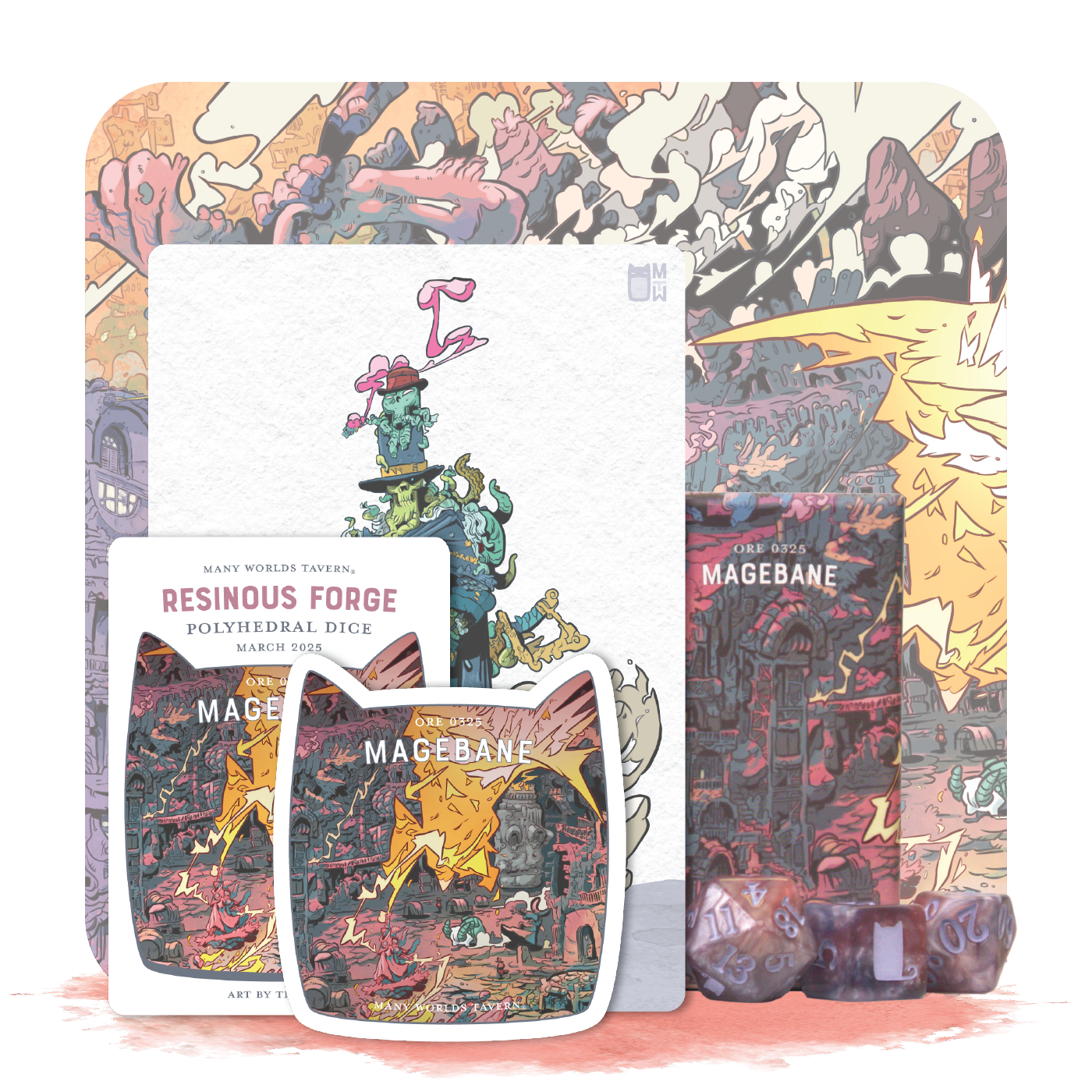 Resinous Forge Dice Set