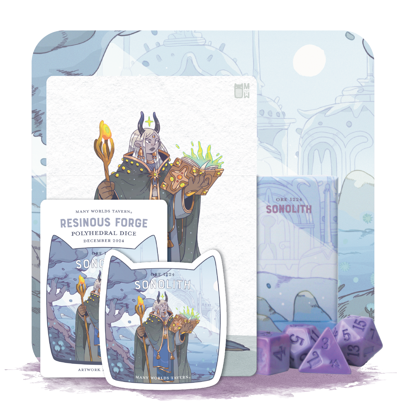 Resinous Forge Dice Set