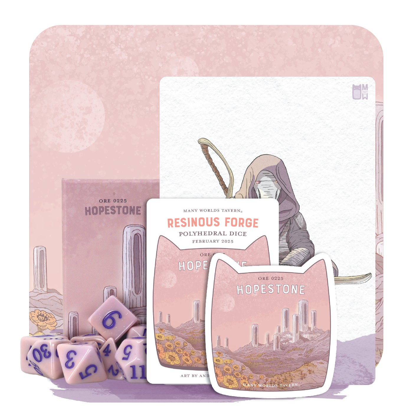 Resinous Forge Dice Set