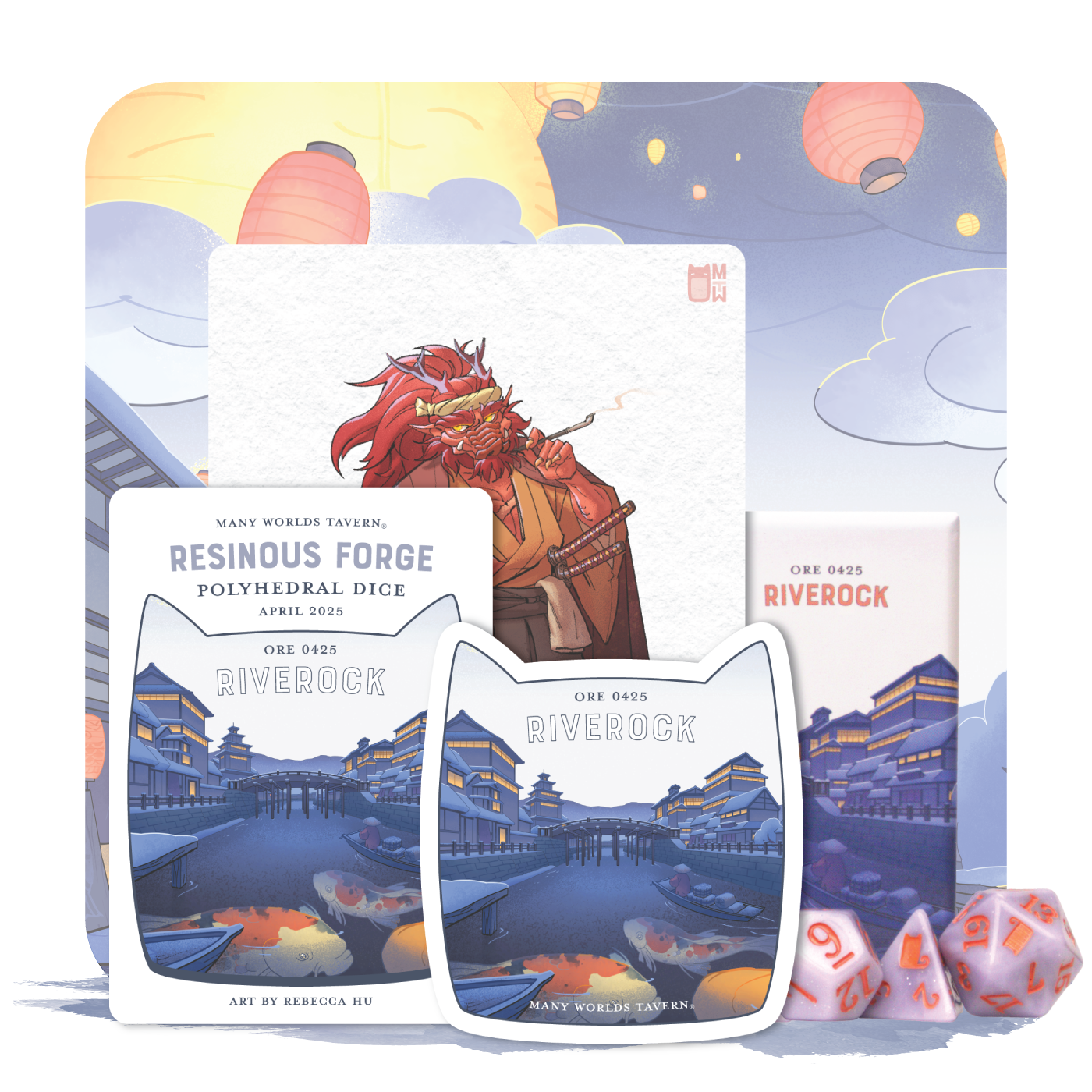 Resinous Forge Dice Set