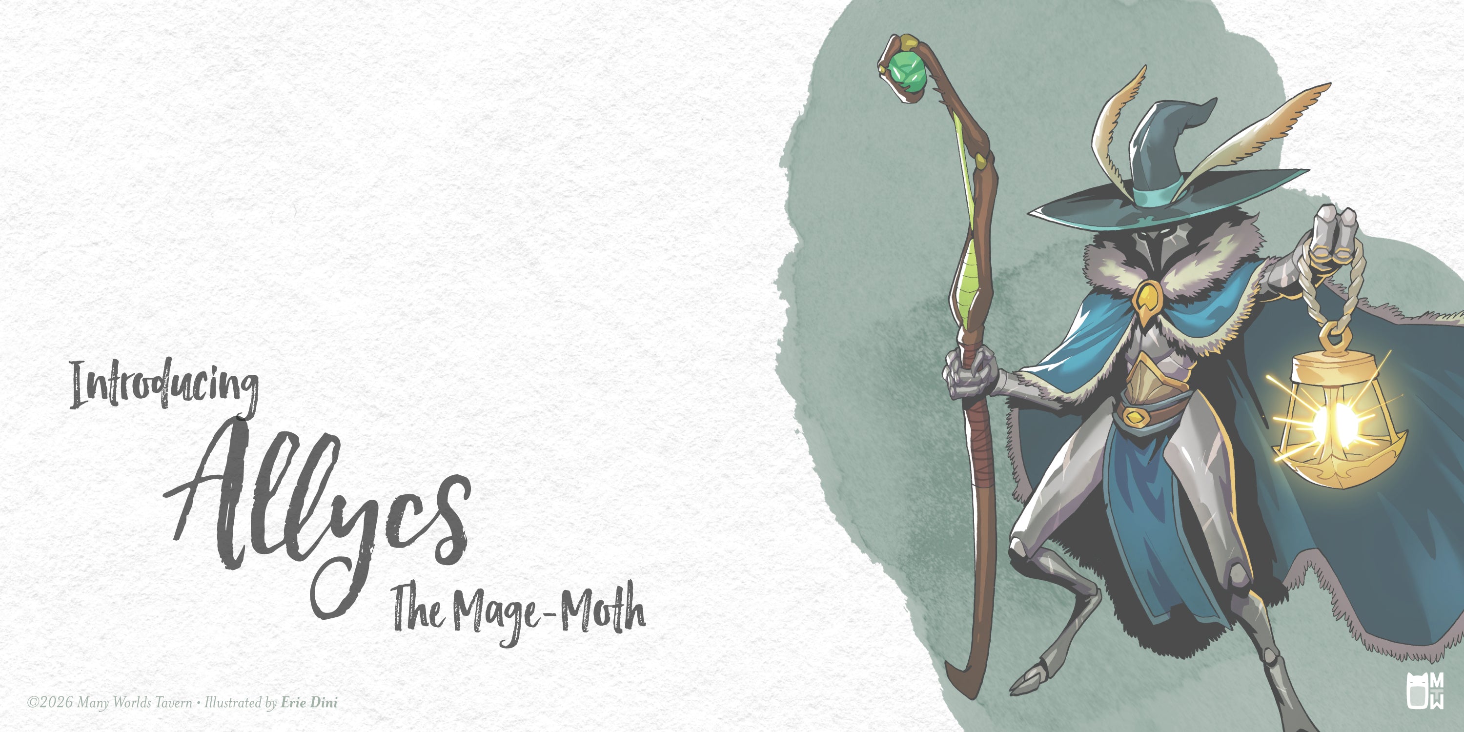 Allycs, the Mage-Moth – Many Worlds Tavern