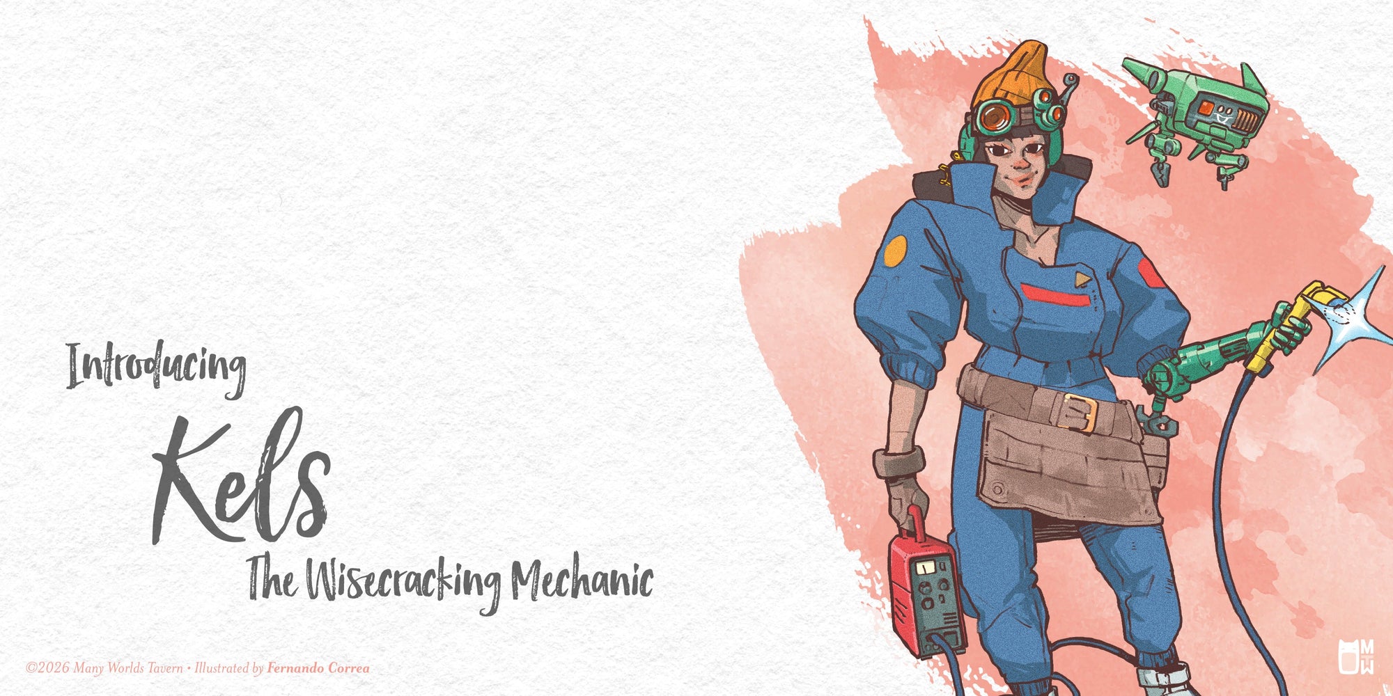 Kels, the Wisecracking Mechanic