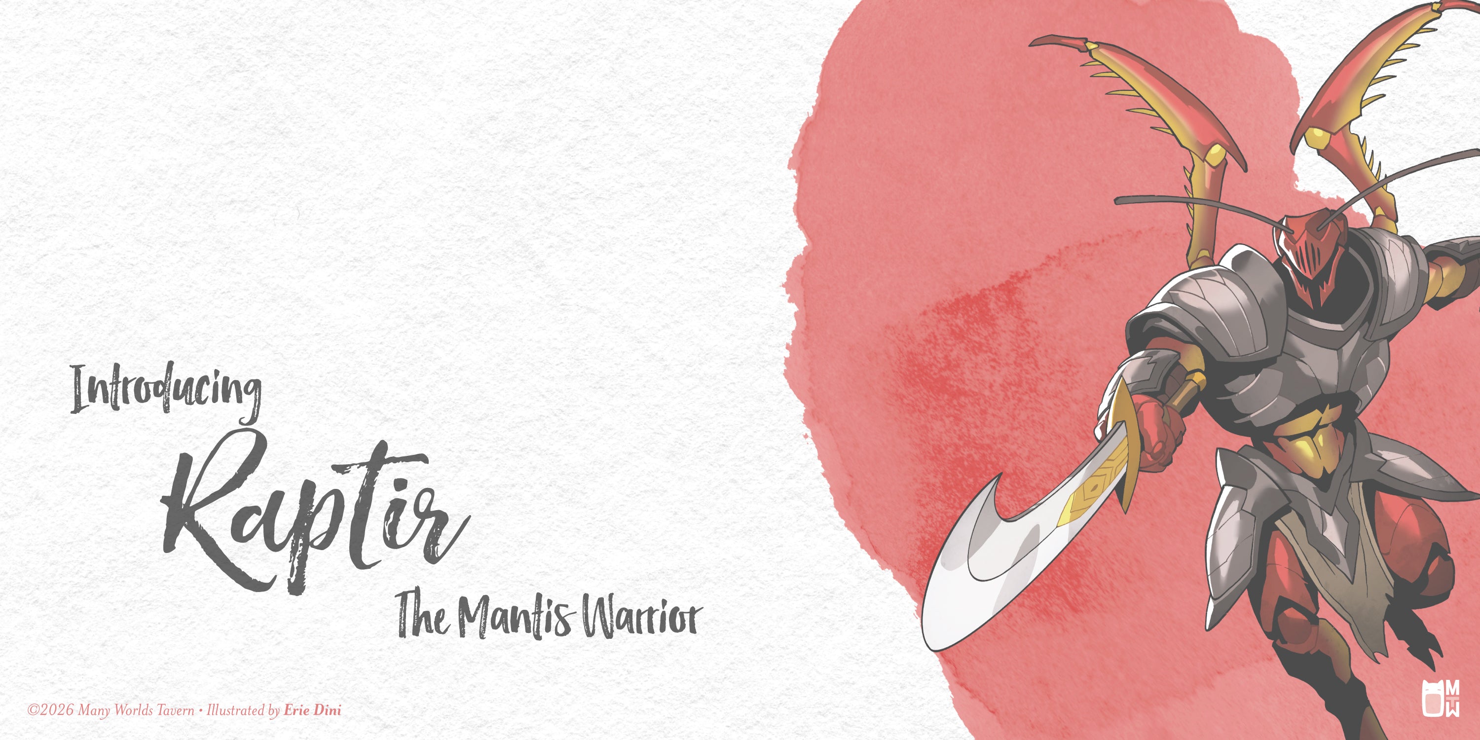 Raptir, the Mantis Warrior – Many Worlds Tavern