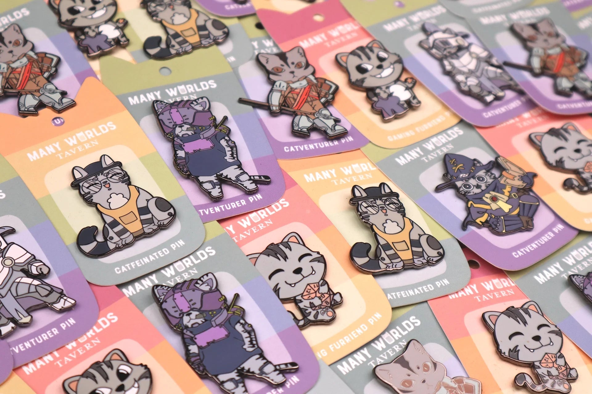 Catfolk Enamel Pins