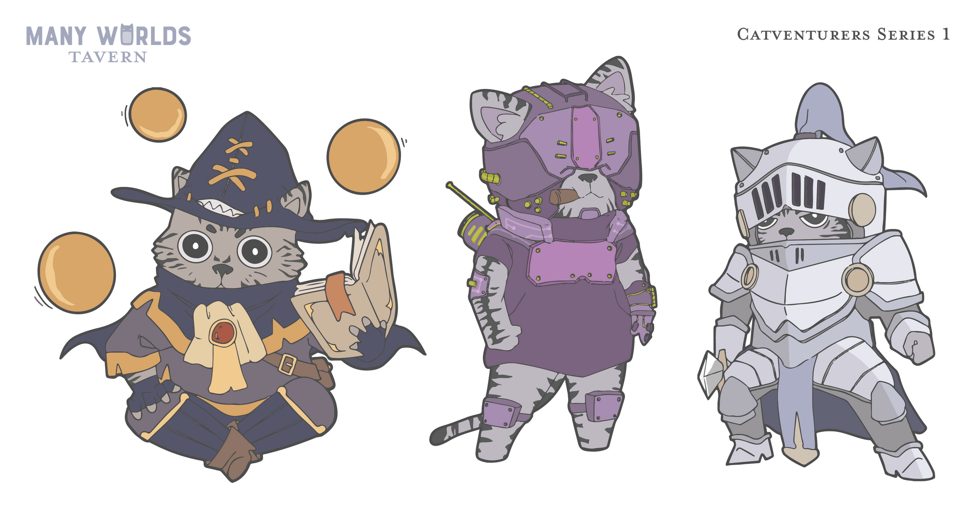 Catventurers Series 1 Sticker Sheet