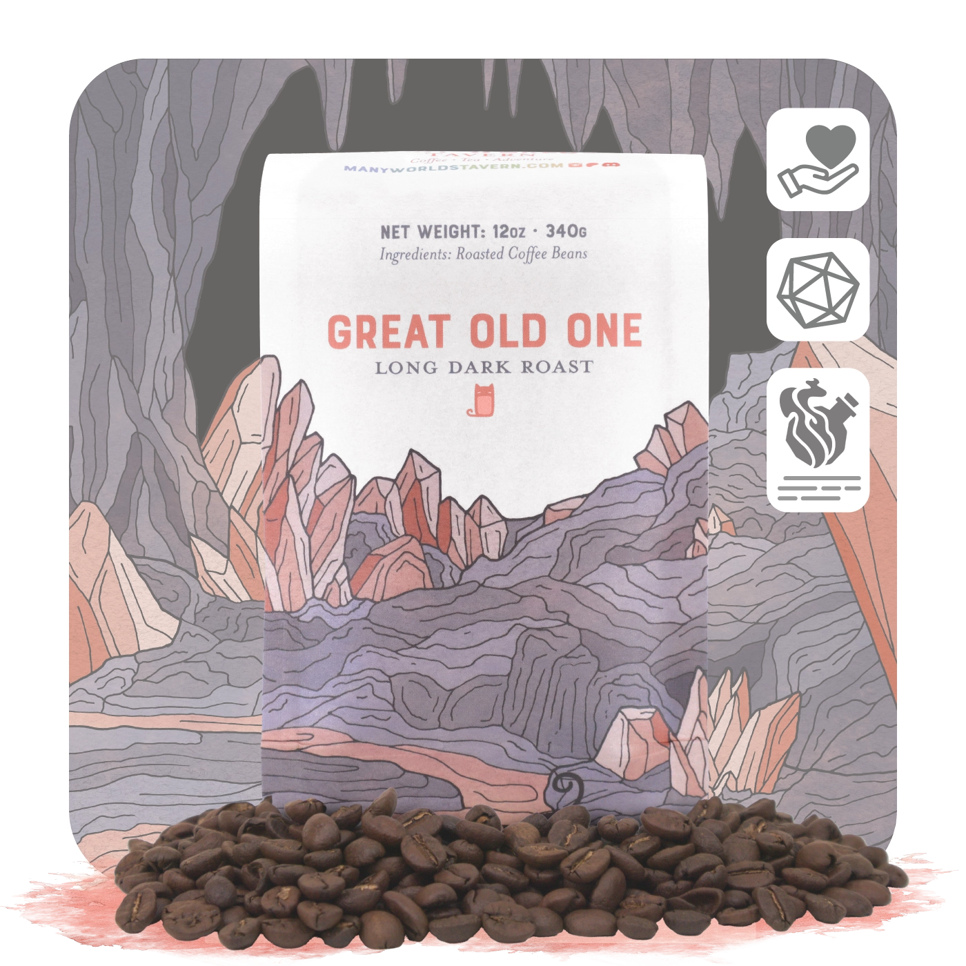 Great Old One | Long Dark Roast Coffee For Game Night – Many