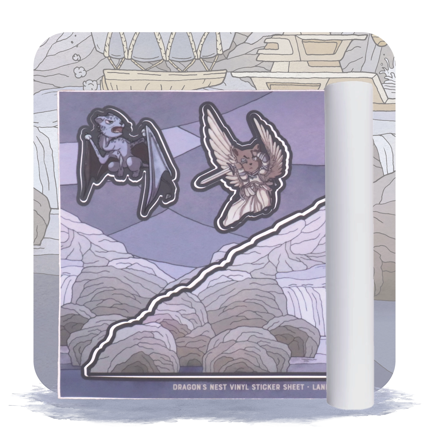 Dragon's Nest Landscape Sticker