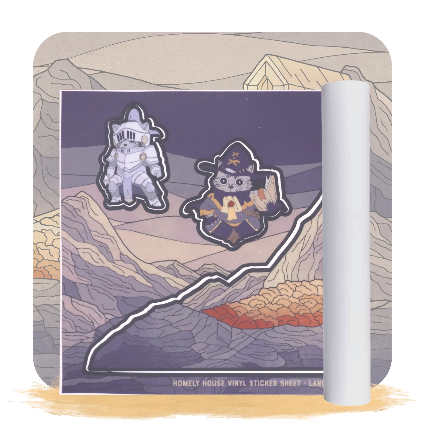 Homely House Landscape Sticker