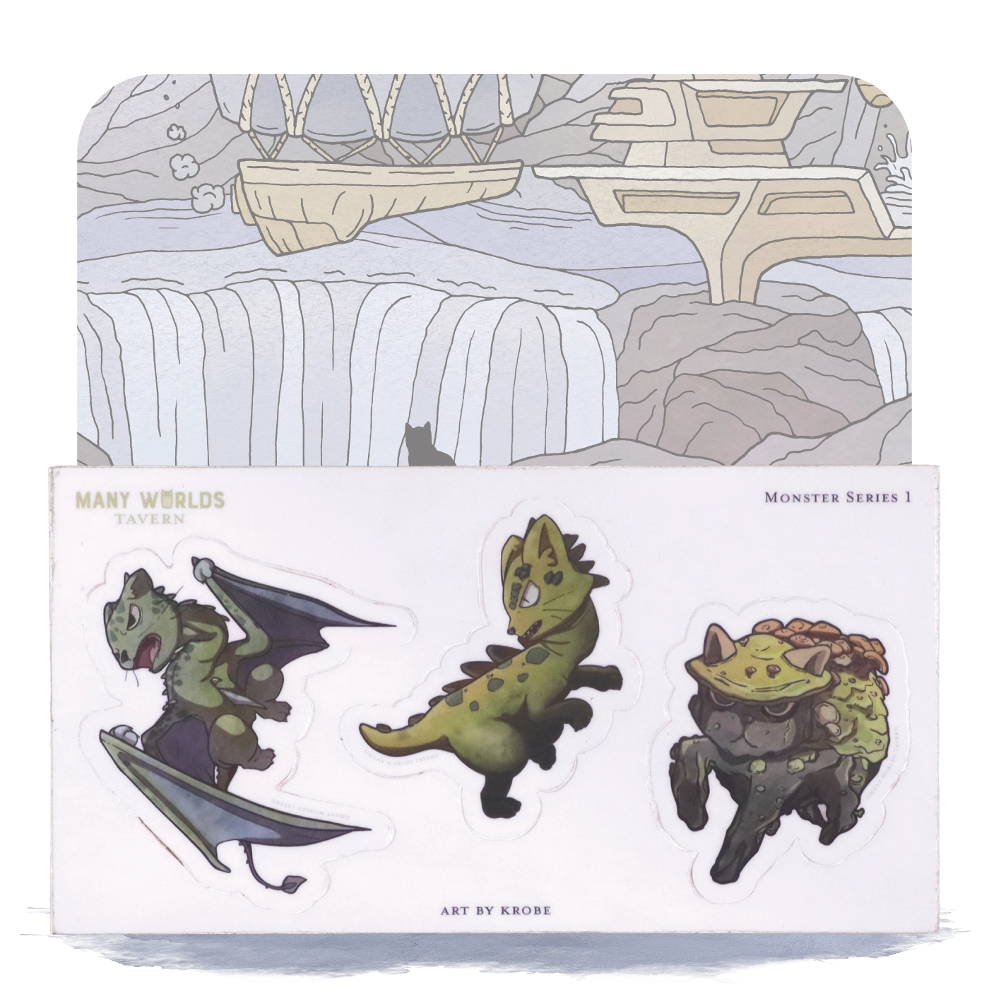 Monster Series 1 Sticker Sheet